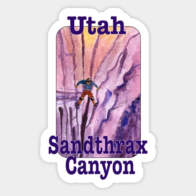 Sandthrax Canyon, Utah Sticker by MMcBuck